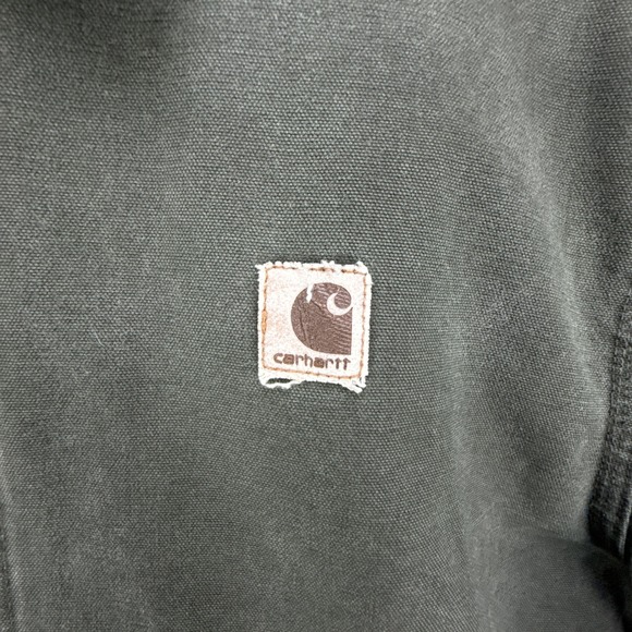 Carhartt Detroit Jacket Blanket Lined Mens Large J146 MOS Moss Green - Picture 9 of 11